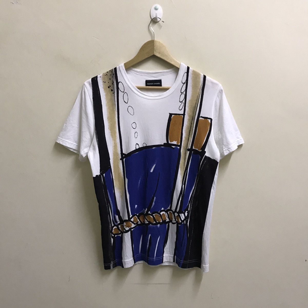 Issey Miyake Vintage 90s Tsumori Chisato fullprint Tshirt Size US S / EU 44-46 / 1 - 3 Thumbnail