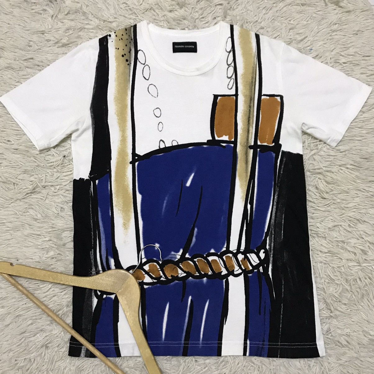 Issey Miyake Vintage 90s Tsumori Chisato fullprint Tshirt Size US S / EU 44-46 / 1 - 1 Thumbnail