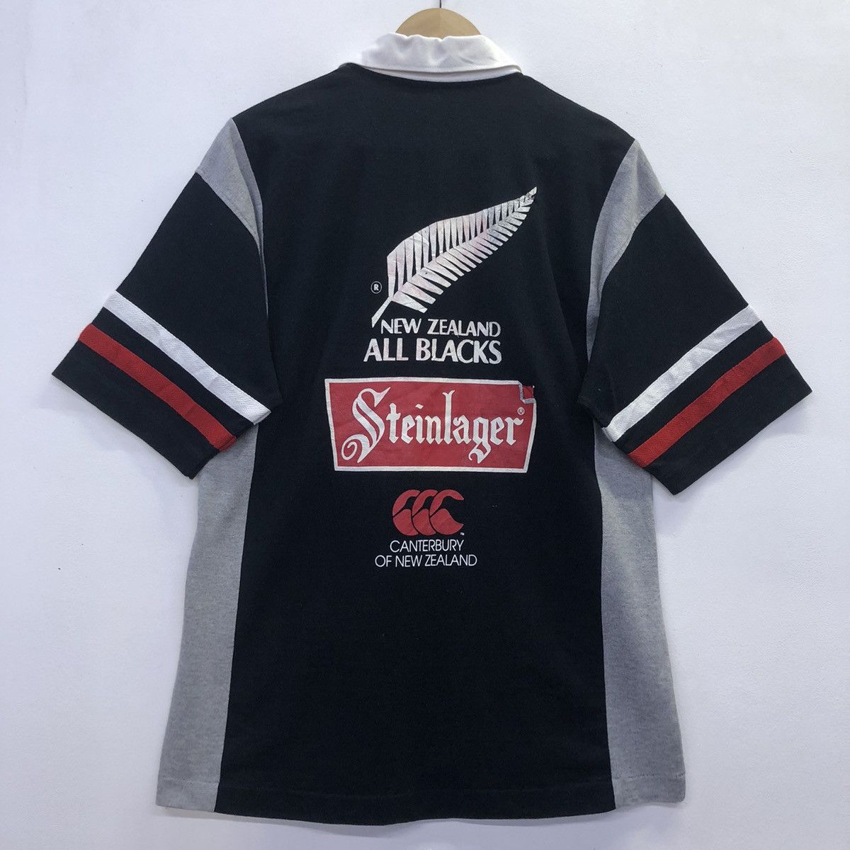 All Blacks × Canterbury of New Zealand ‘Rare!! CANTERBURY of NEWZEALAND Steinlager Polo Shirt Size US L / EU 52-54 / 3 - 13 Thumbnail