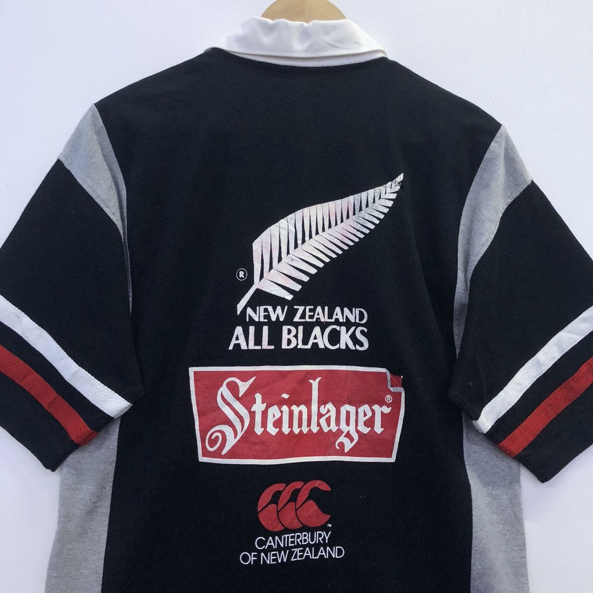 All Blacks × Canterbury of New Zealand ‘Rare!! CANTERBURY of NEWZEALAND Steinlager Polo Shirt Size US L / EU 52-54 / 3 - 14 Thumbnail