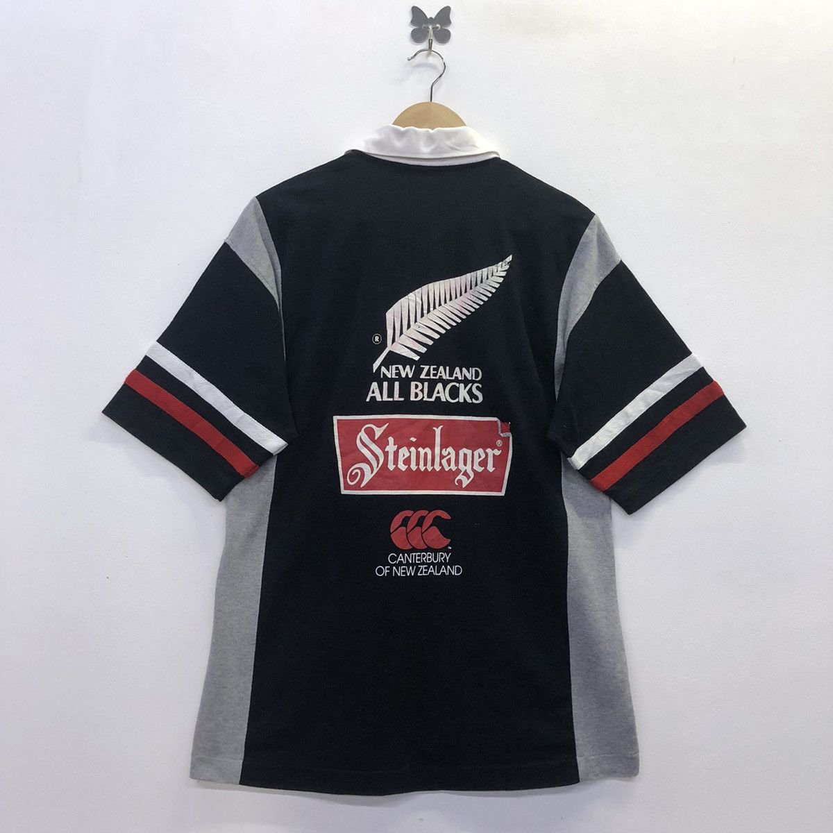 All Blacks × Canterbury of New Zealand ‘Rare!! CANTERBURY of NEWZEALAND Steinlager Polo Shirt Size US L / EU 52-54 / 3 - 12 Thumbnail