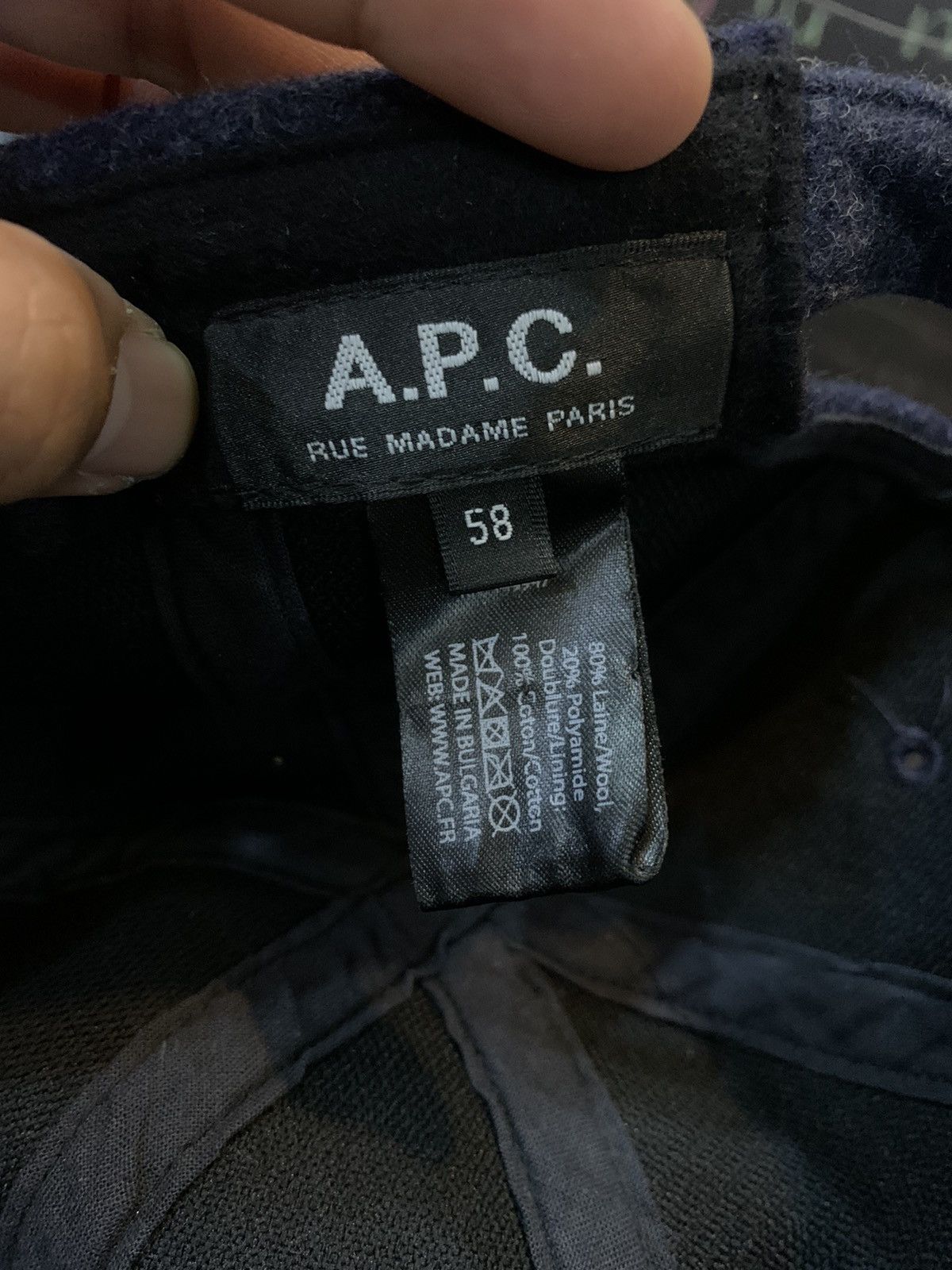 A.P.C. A.P.C CHECKERED WOOL HAT CAP Size ONE SIZE - 6 Thumbnail