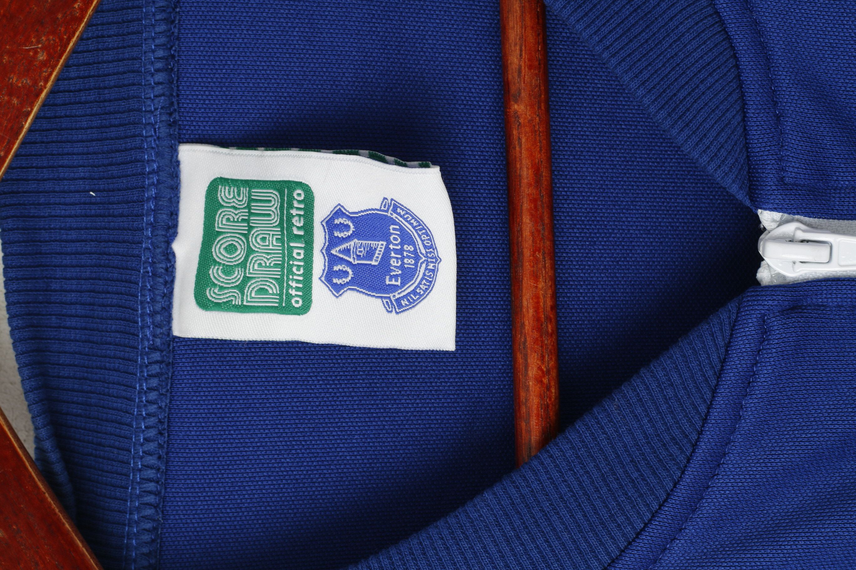 Vintage Score Draw Men XXL Sweatshirt Blue Everton Fc vtg 5825 Size US XXL / EU 58 / 5 - 4 Thumbnail