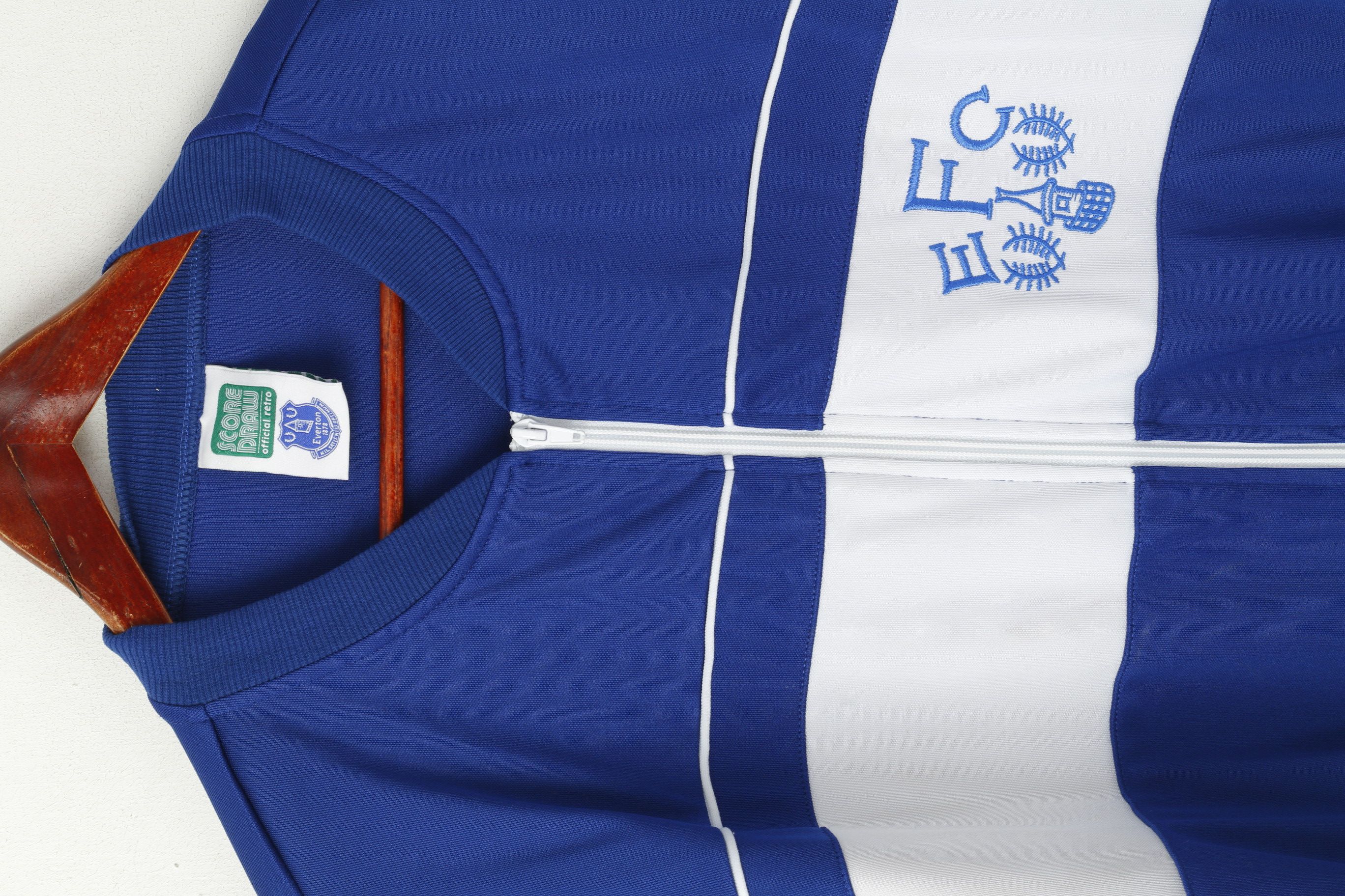 Vintage Score Draw Men XXL Sweatshirt Blue Everton Fc vtg 5825 Size US XXL / EU 58 / 5 - 2 Thumbnail