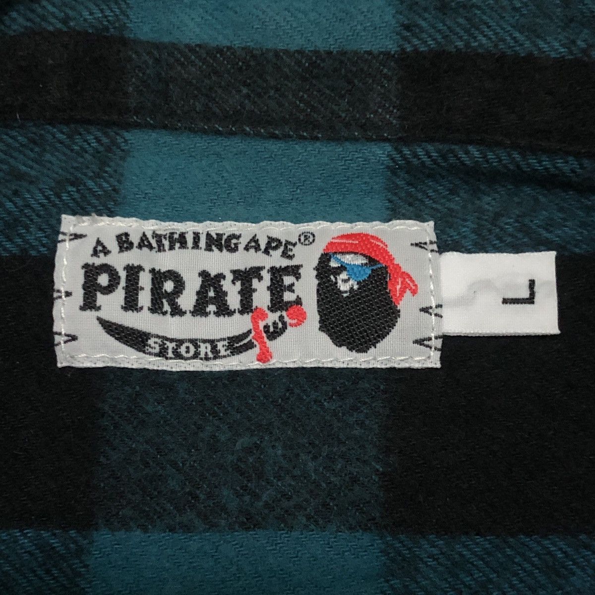 Bape A Bathing Ape Pirate Store Check Flannel Shirts Size US L / EU 52-54 / 3 - 6 Thumbnail