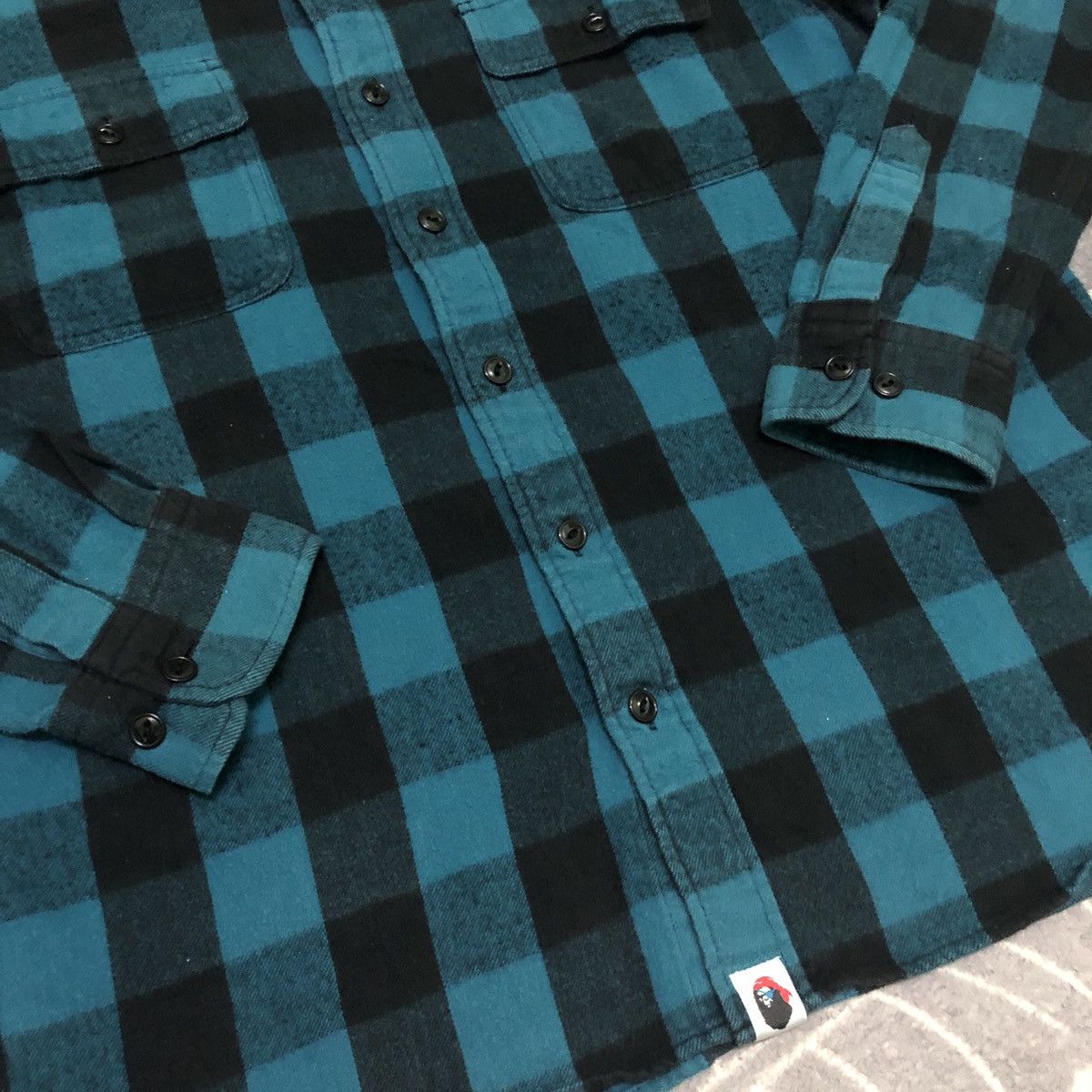 Bape A Bathing Ape Pirate Store Check Flannel Shirts Size US L / EU 52-54 / 3 - 2 Thumbnail