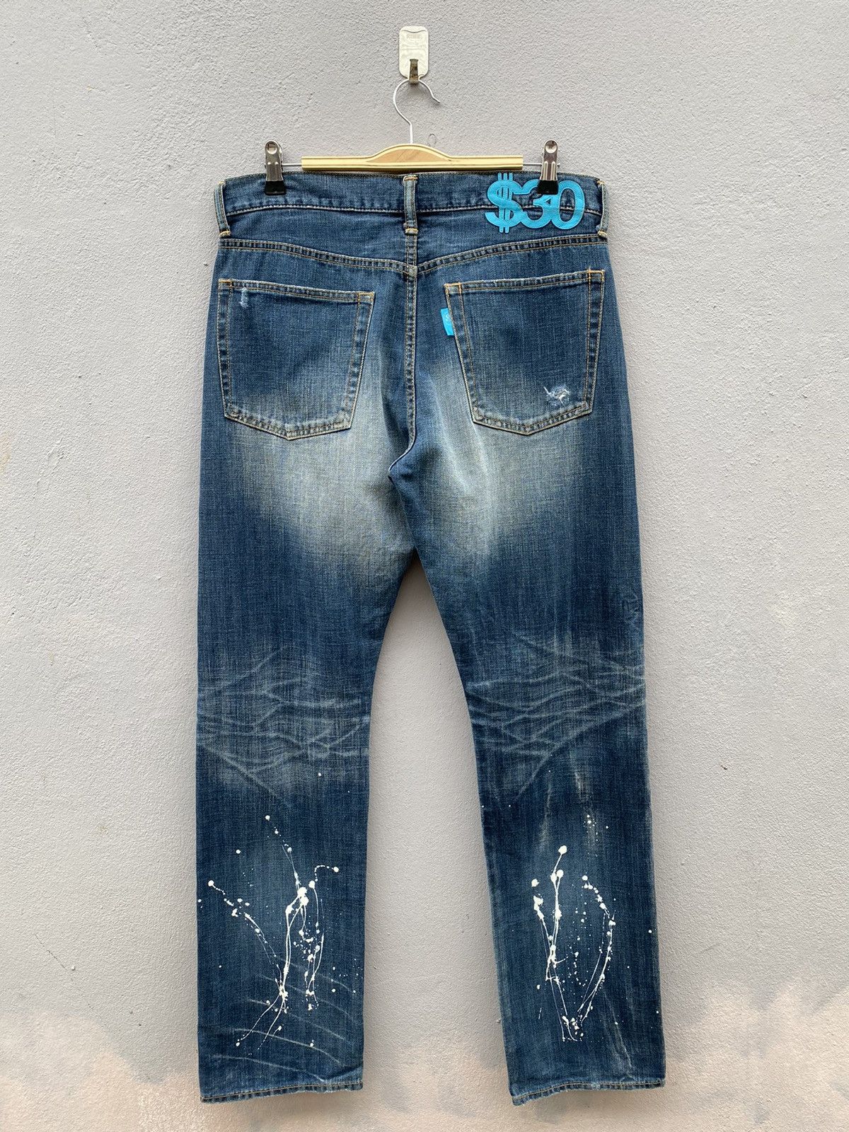Swagger 💥Japanese Brand “SWAGGER” Splash Paint Technique Denim Size US 32 / EU 48 - 2 Thumbnail