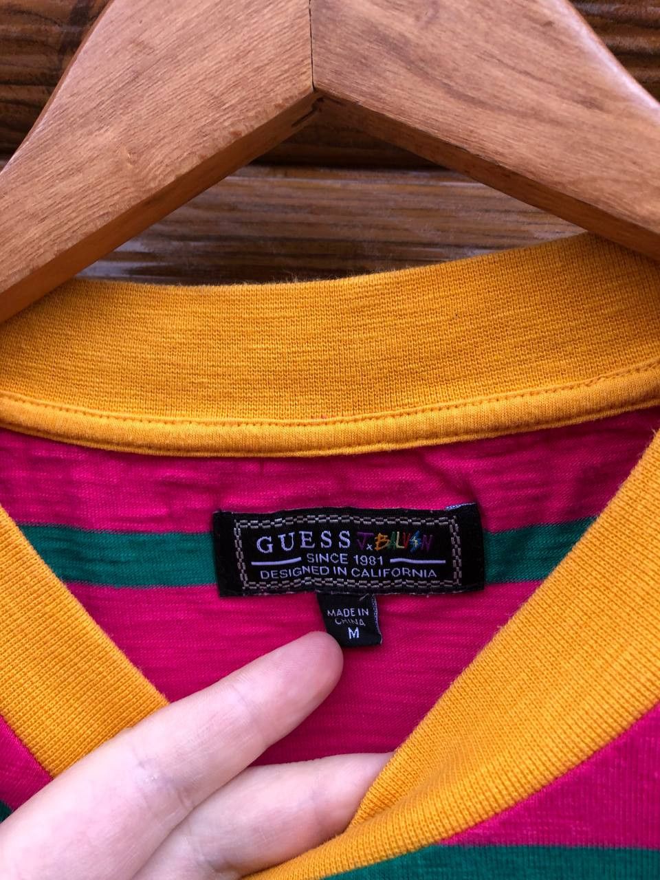 Guess Guess x J Balvin Vibras T-Shirt Pink 80s Retro Vintage Size US M / EU 48-50 / 2 - 4 Thumbnail