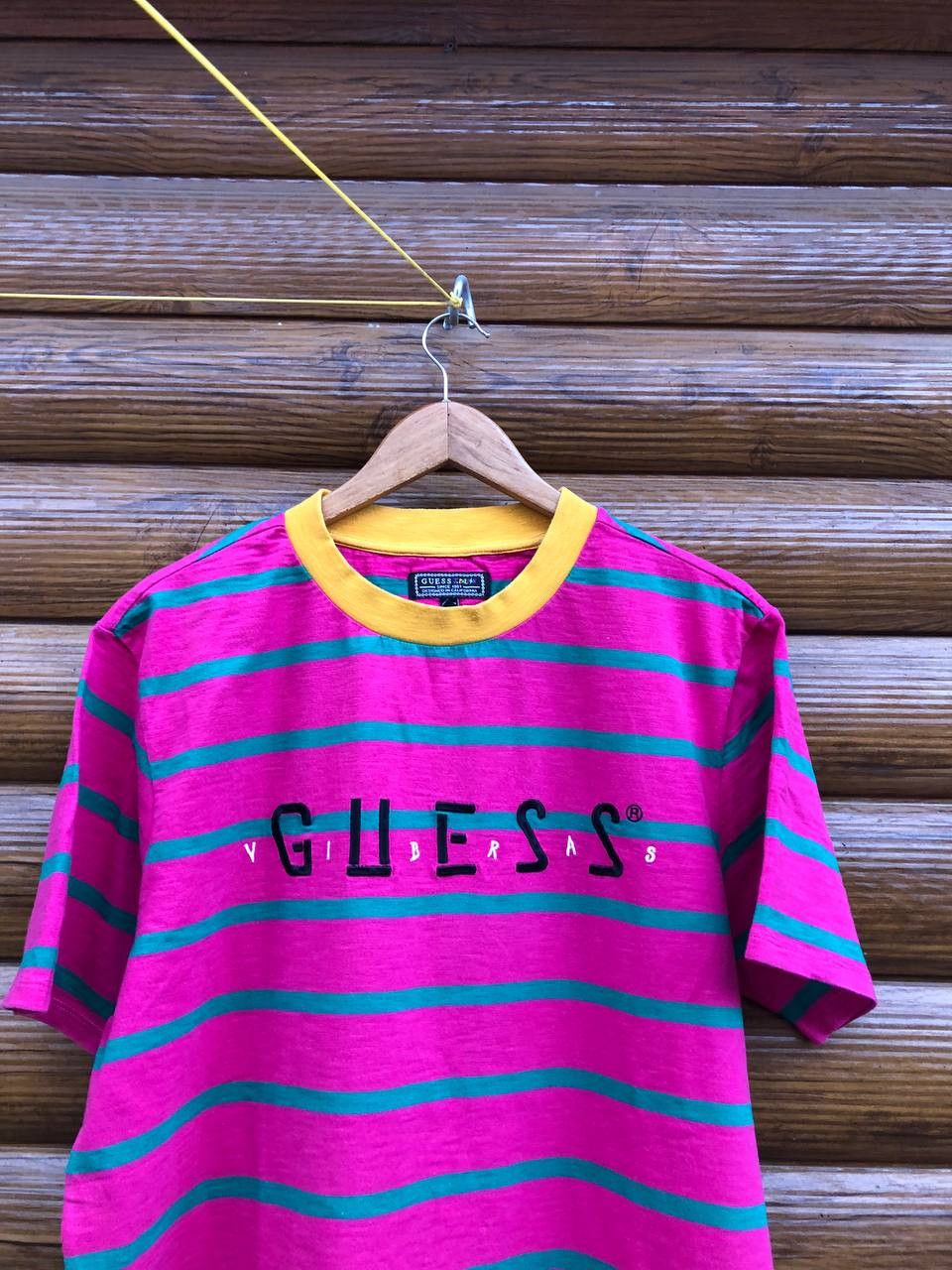 Guess Guess x J Balvin Vibras T-Shirt Pink 80s Retro Vintage Size US M / EU 48-50 / 2 - 2 Thumbnail