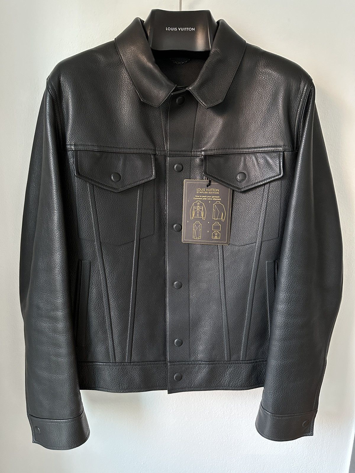 Louis Vuitton 2019 Staples Edition Denim Jacket - Black Outerwear, Clothing  - LOU780061