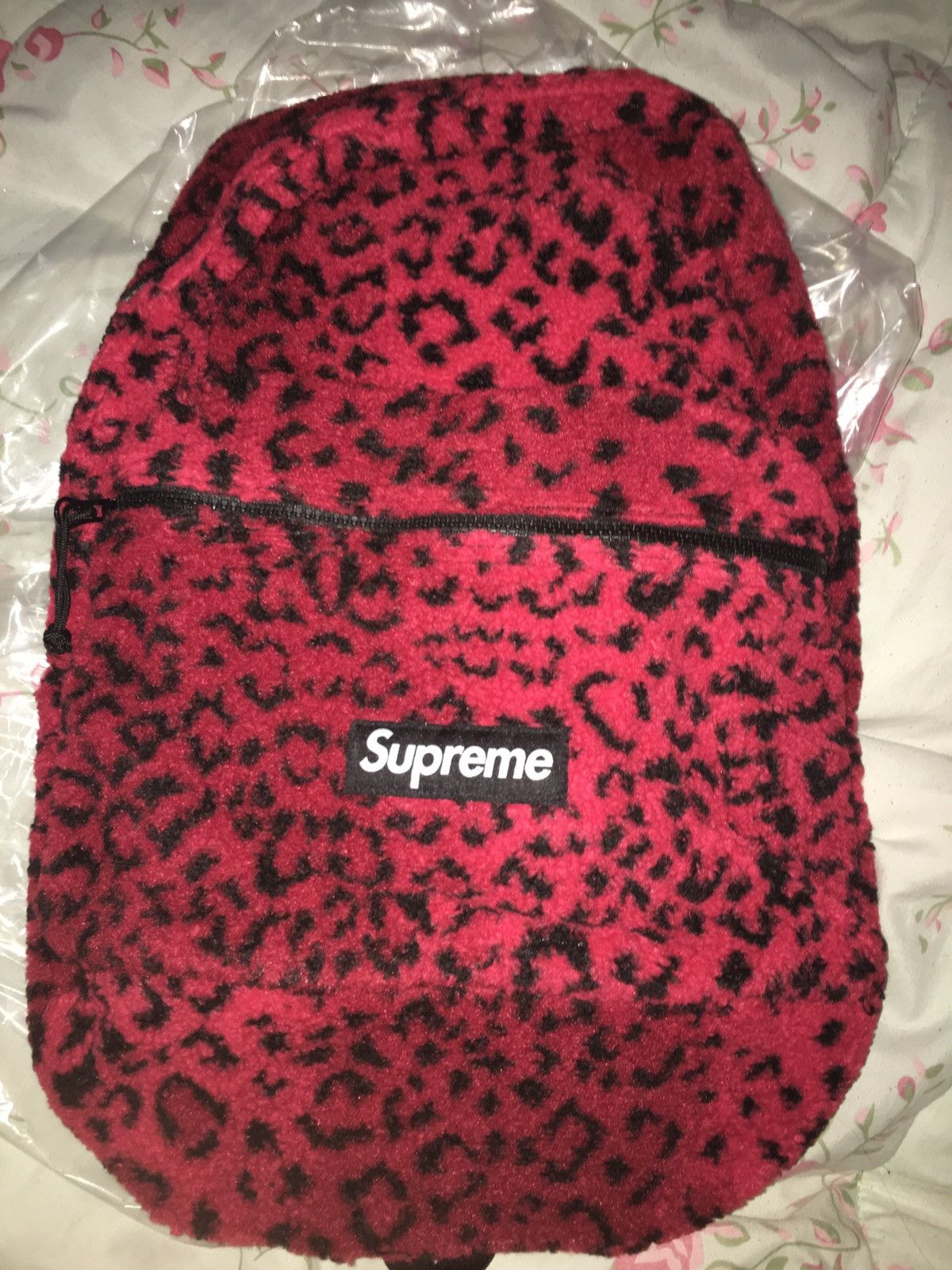 Supreme Leopard Fleece Backpack | Grailed