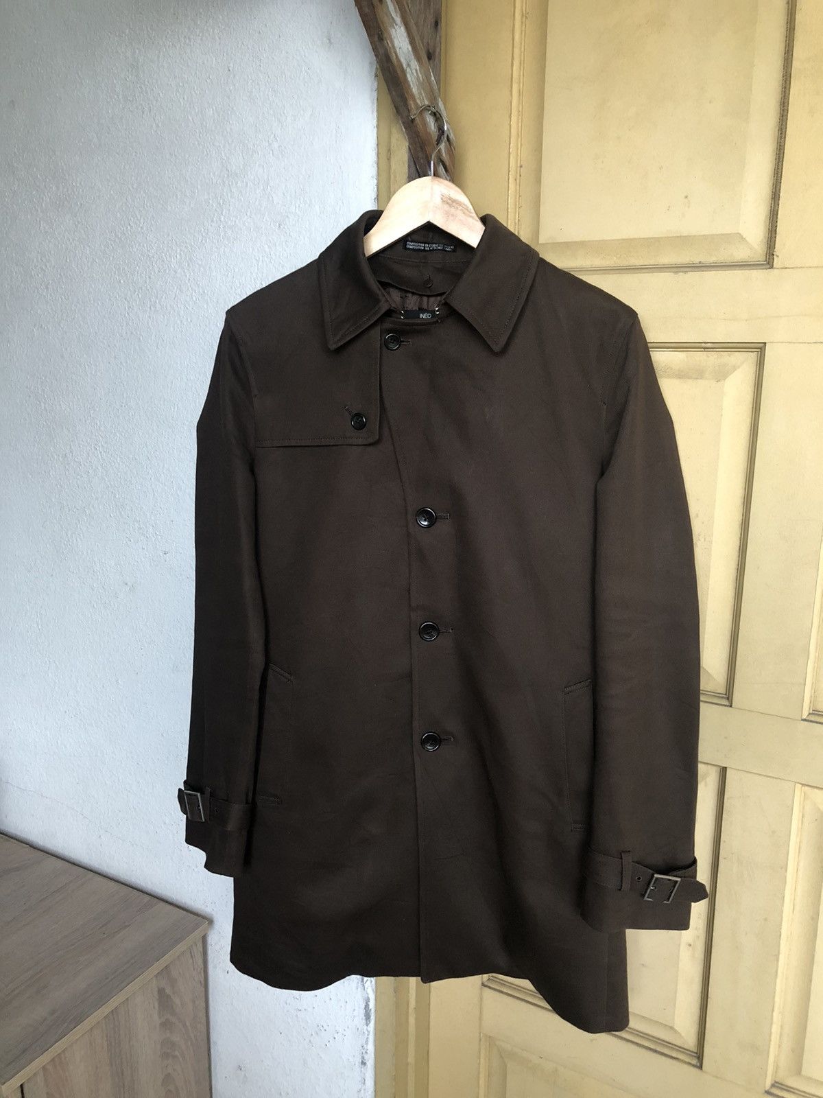 Yohji Yamamoto Vintage INED Homme by Yohji Yamamoto Dark Brown Jacket Size US M / EU 48-50 / 2 - 6 Thumbnail