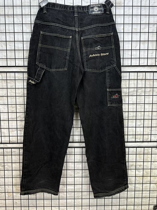 Vintage Johnny Blaze 23 carpenter denim baggy pants 90s black og usa ...