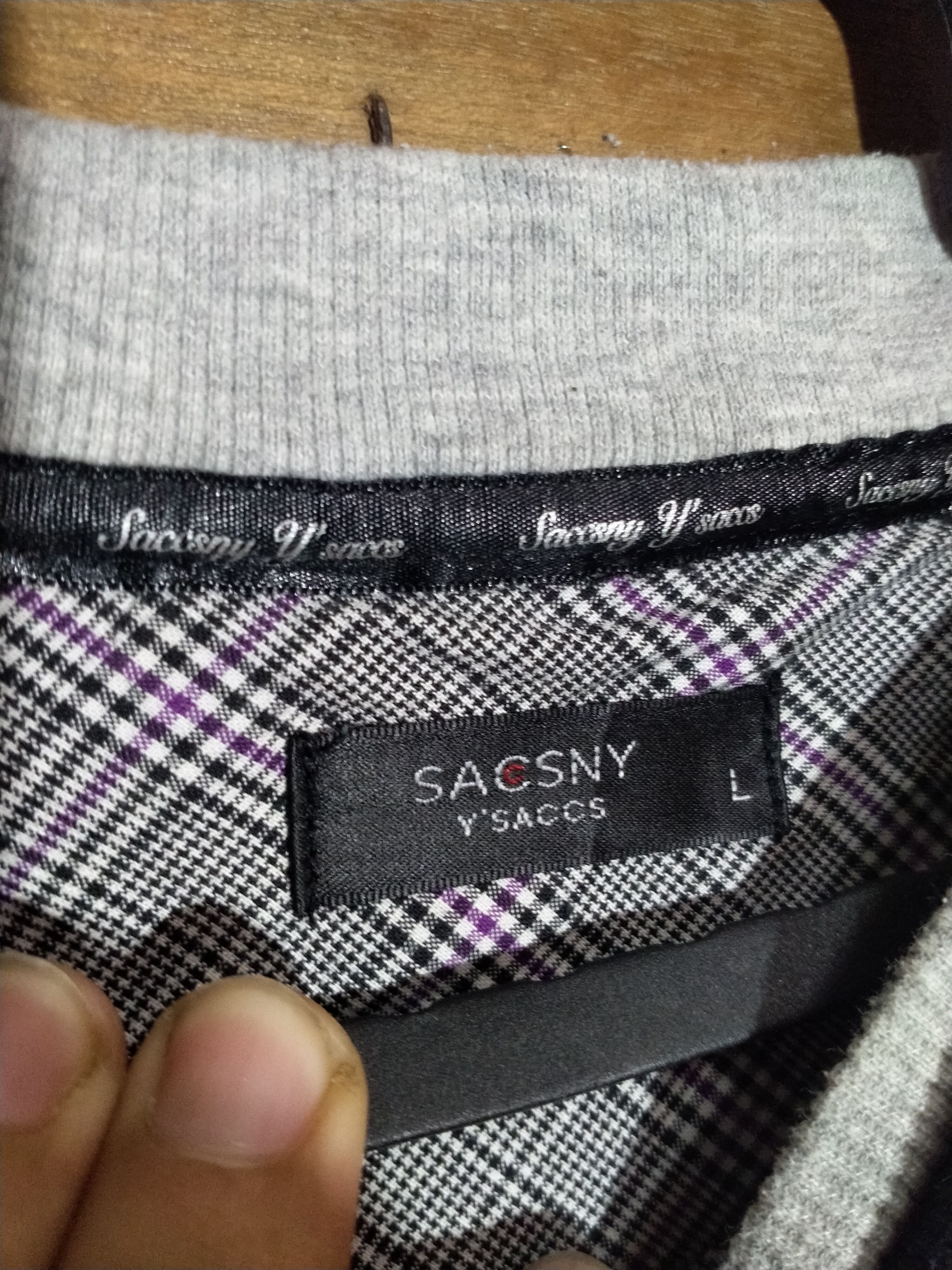 Designer × Japanese Brand × Yohji Yamamoto SACSNY Y'SACCS BY YOHJI YAMAMOTO BIG LOGO SWEATSHIRT Size US L / EU 52-54 / 3 - 4 Thumbnail