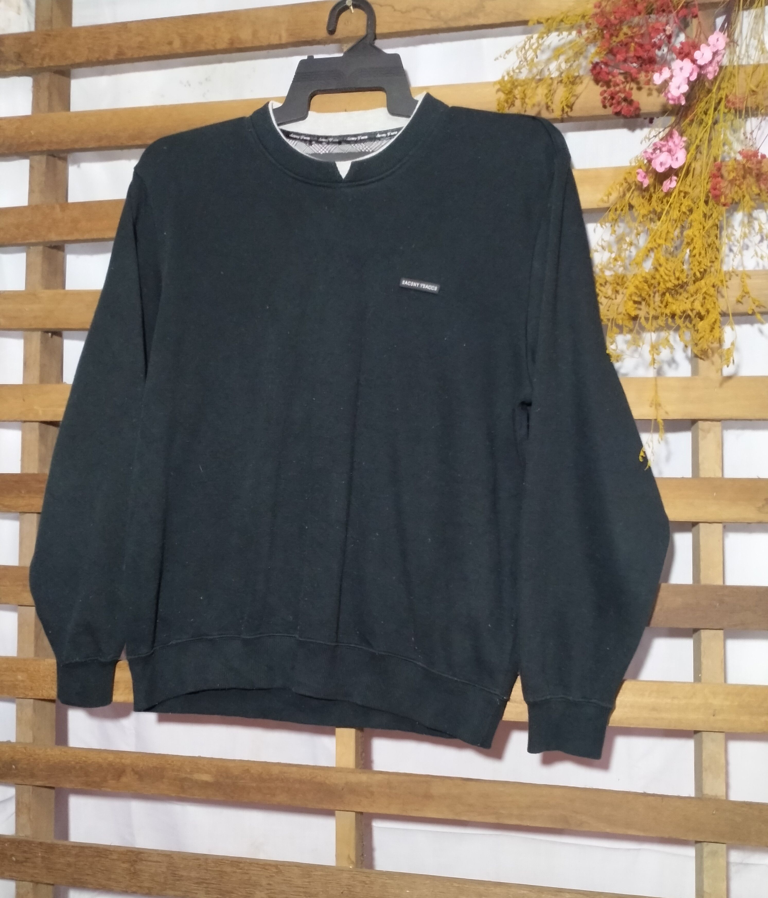 Designer × Japanese Brand × Yohji Yamamoto SACSNY Y'SACCS BY YOHJI YAMAMOTO BIG LOGO SWEATSHIRT Size US L / EU 52-54 / 3 - 2 Thumbnail