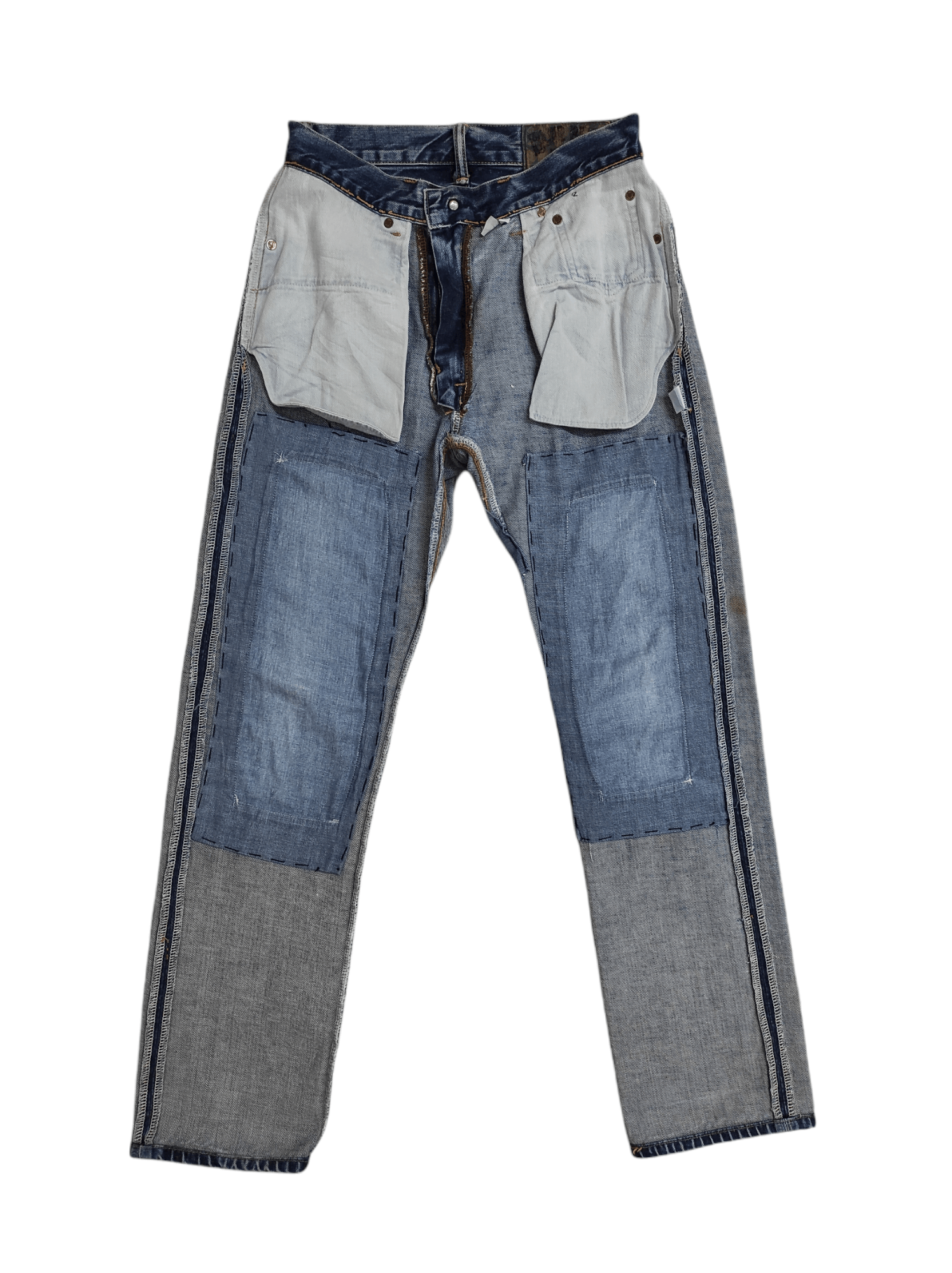 Blue Blue Japan The Indigo Hand Made Reconstruction Jeans Size US 30 / EU 46 - 7 Thumbnail