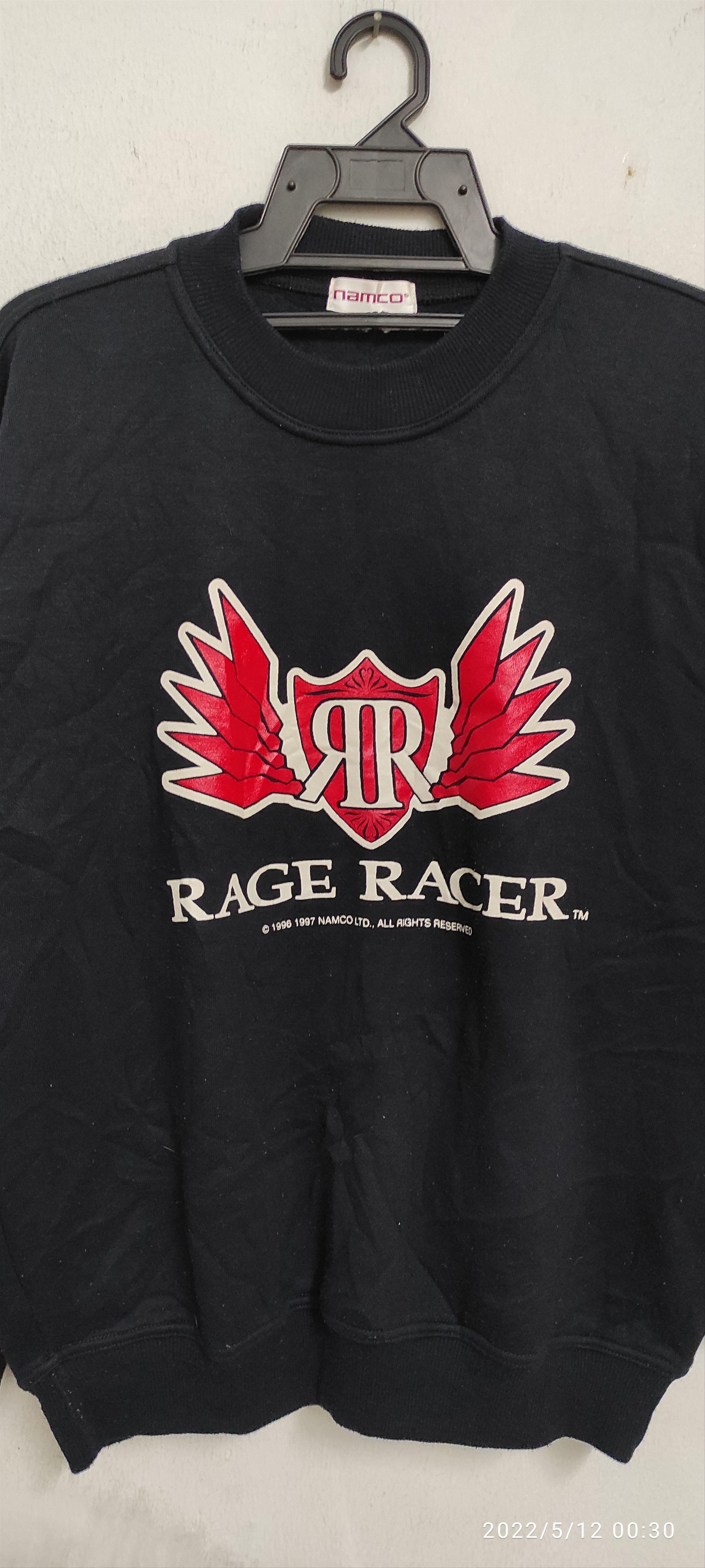 Playstation Vintage RAGE RACER 1996 1997 NAMCO Promo sweater Size US M / EU 48-50 / 2 - 17 Thumbnail