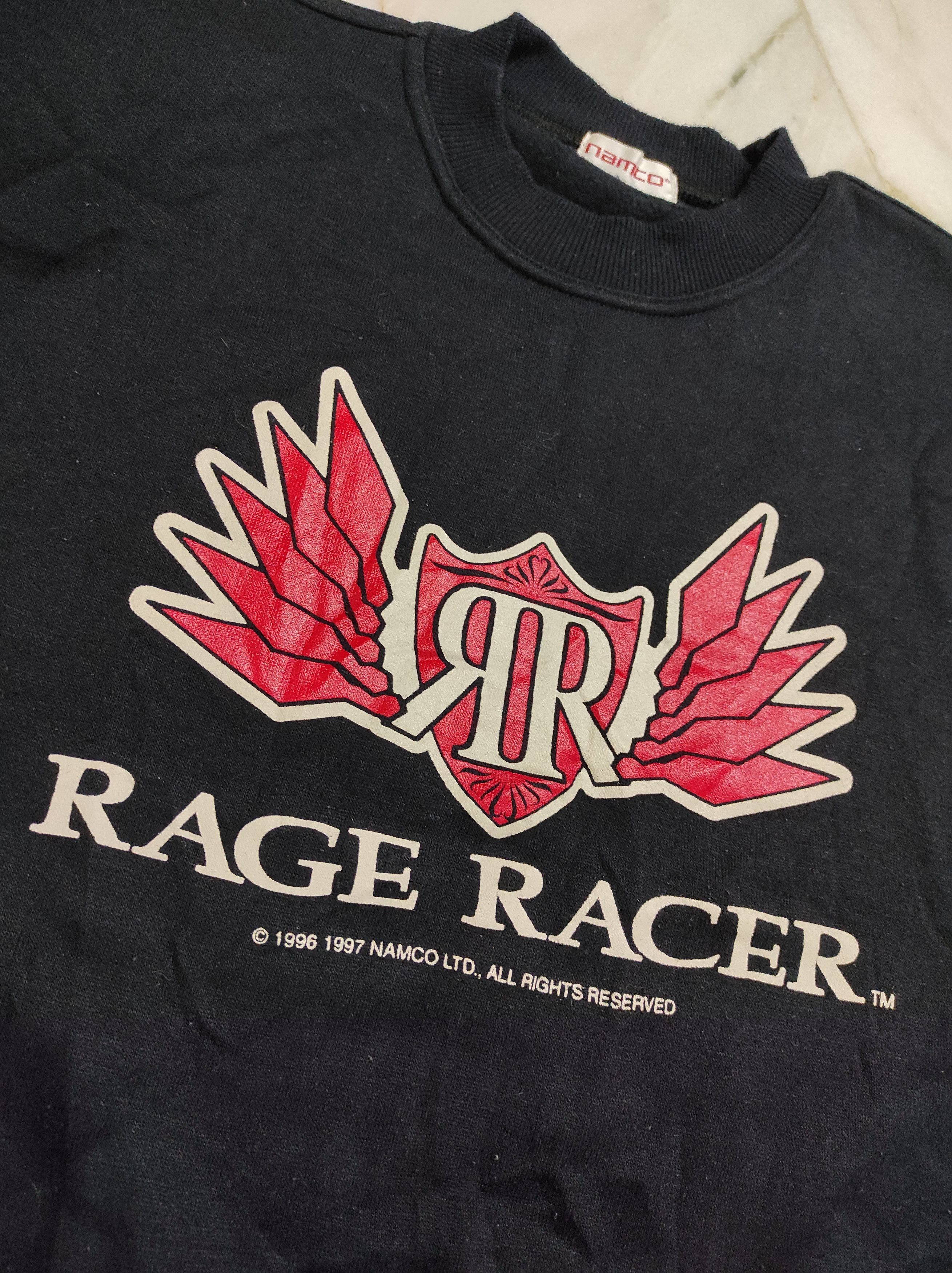 Playstation Vintage RAGE RACER 1996 1997 NAMCO Promo sweater Size US M / EU 48-50 / 2 - 13 Thumbnail