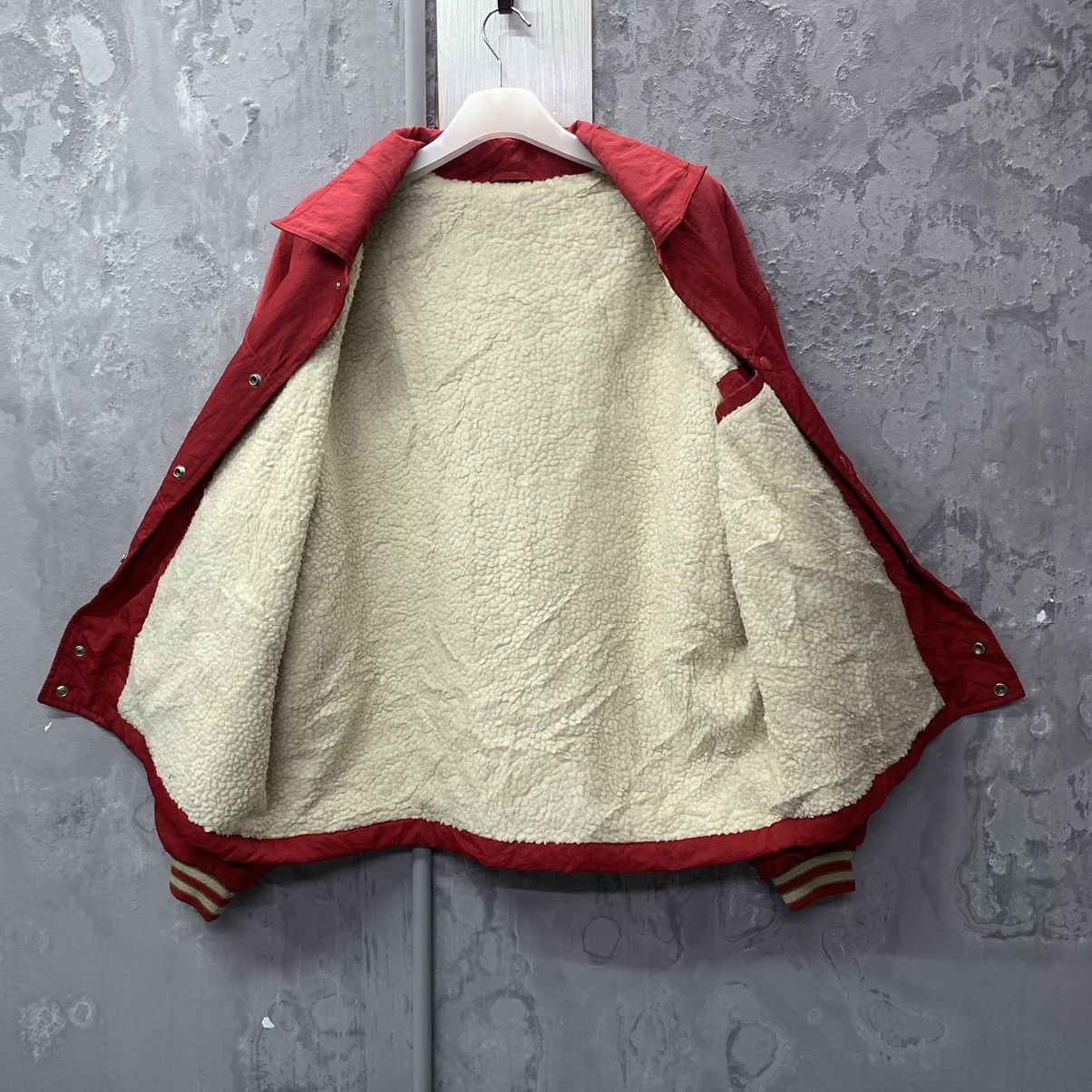 Vintage vintage Burgh Scott Big Spell Out Varsity Jacket Size US XL / EU 56 / 4 - 8 Thumbnail