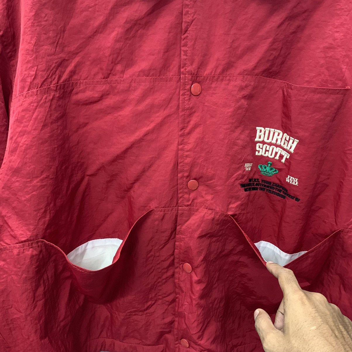 Vintage vintage Burgh Scott Big Spell Out Varsity Jacket Size US XL / EU 56 / 4 - 5 Thumbnail