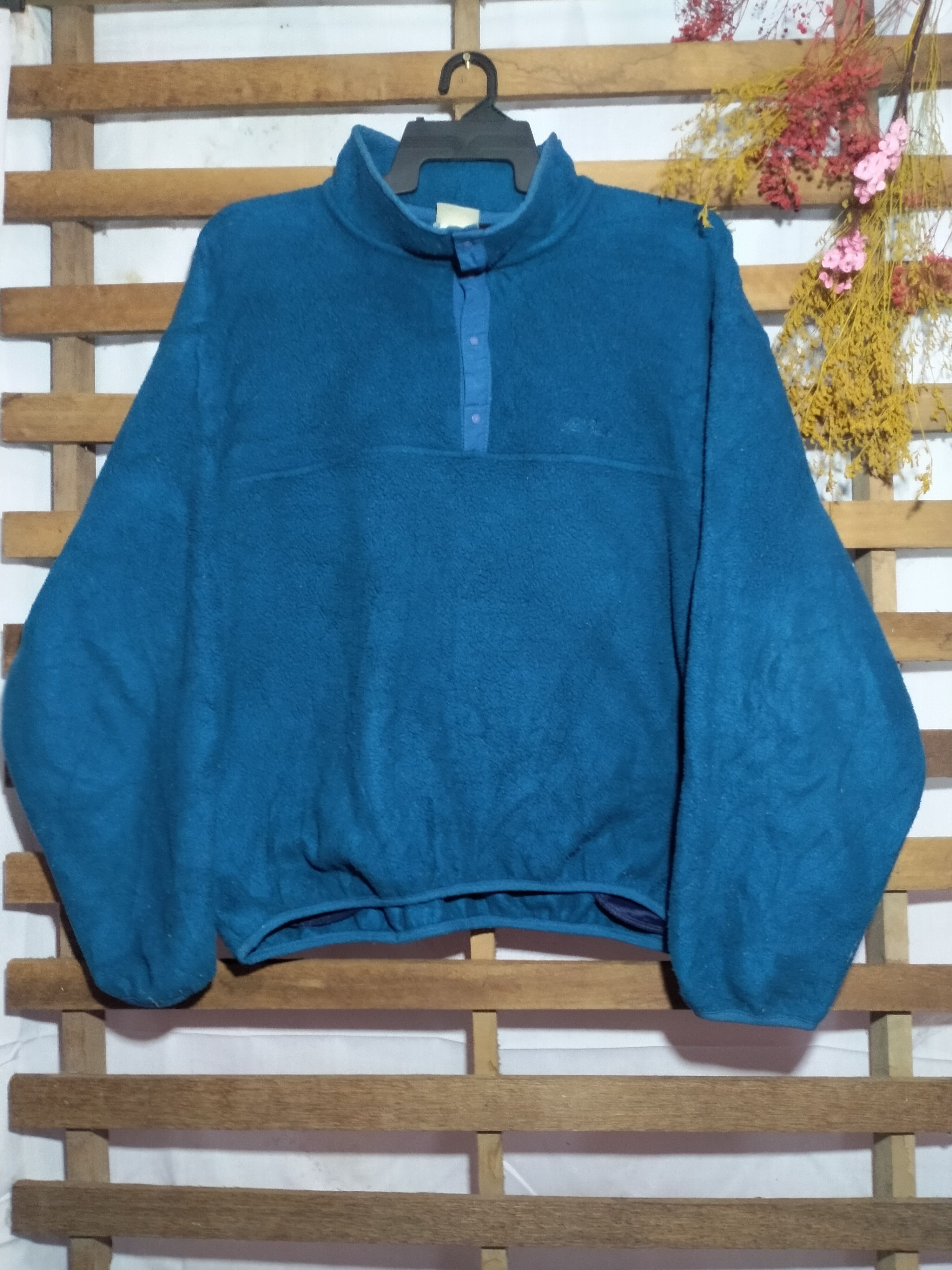 Japanese Brand × L.L. Bean L.L BEAN HALF BUTTON FLEECE JACKET Size US XXL / EU 58 / 5 - 1 Thumbnail