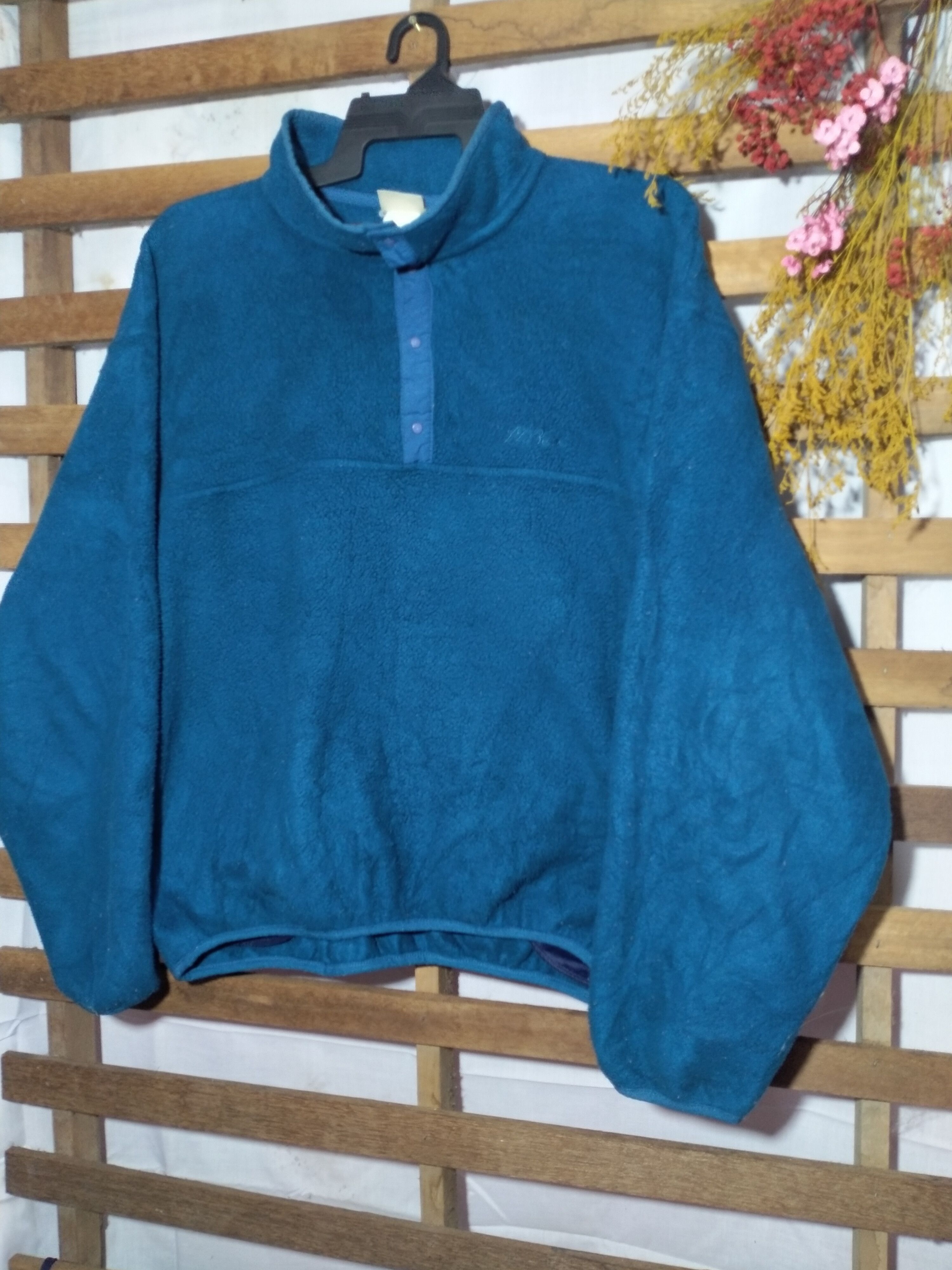Japanese Brand × L.L. Bean L.L BEAN HALF BUTTON FLEECE JACKET Size US XXL / EU 58 / 5 - 2 Thumbnail