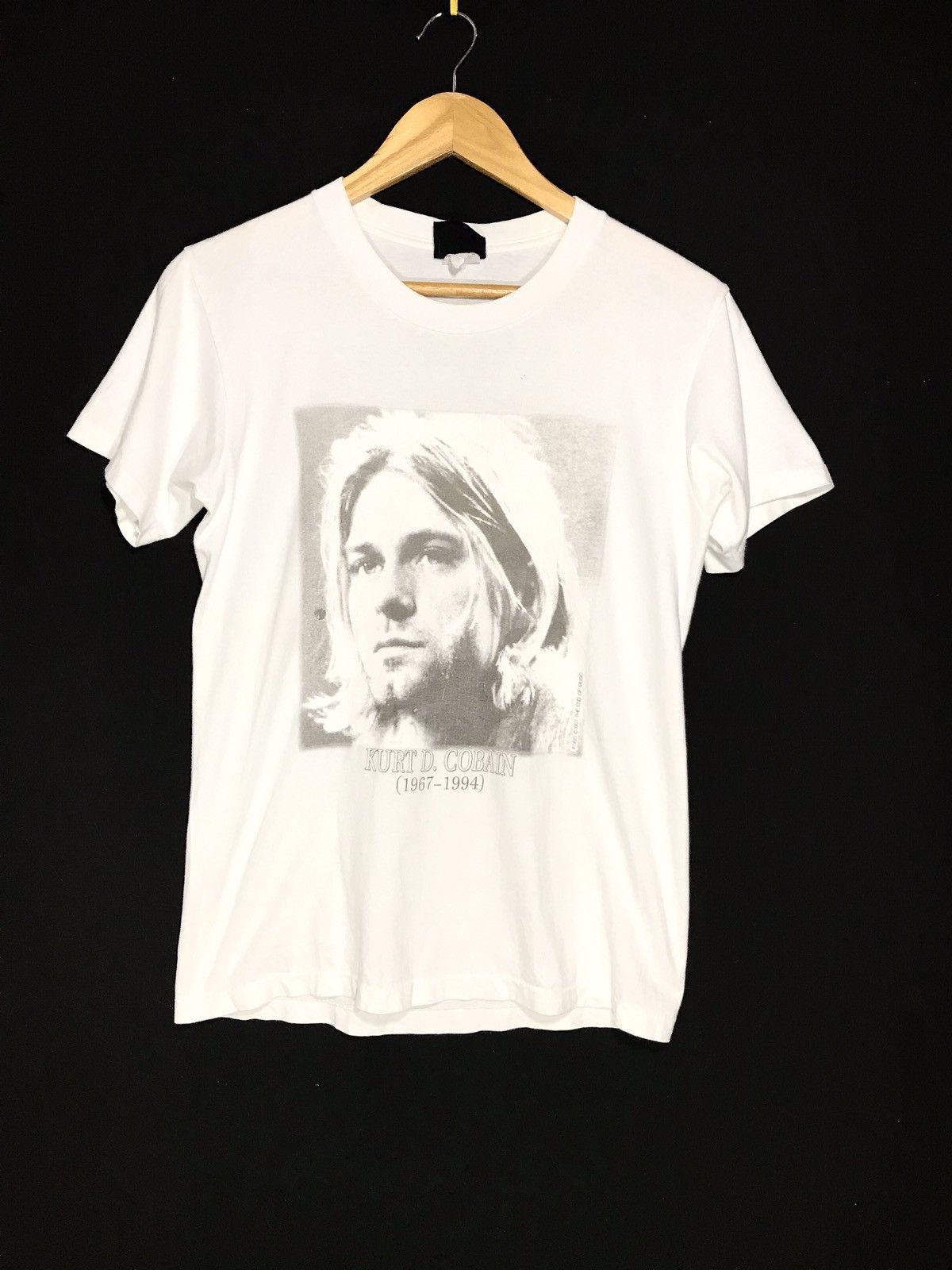 Band Tees × Vintage Vintage Kurt Cobain (1967-1994) Bootleg Nirvana Band Tees Size US S / EU 44-46 / 1 - 2 Thumbnail