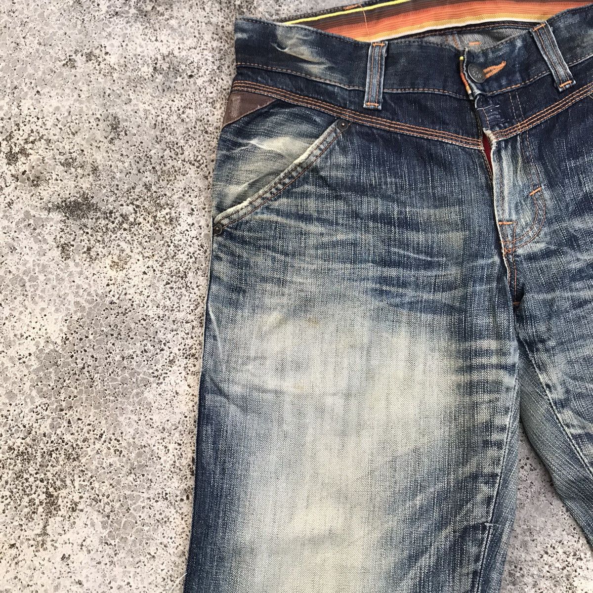 Edwin 💥W32 Vintage Edwin Japan Distressed Blue Wash Jeans Size US 32 / EU 48 - 4 Thumbnail
