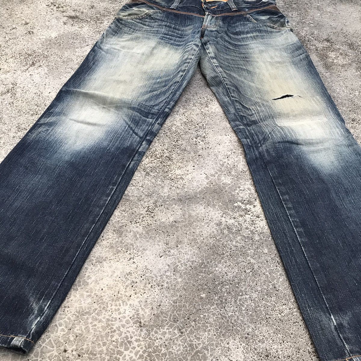 Edwin 💥W32 Vintage Edwin Japan Distressed Blue Wash Jeans Size US 32 / EU 48 - 7 Thumbnail