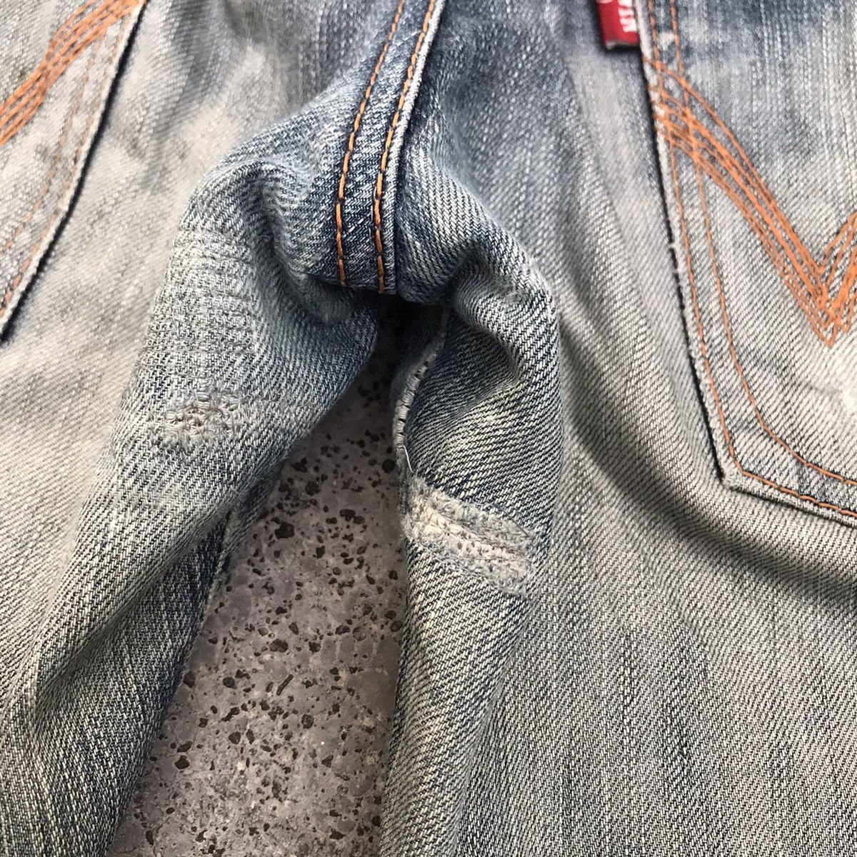 Edwin 💥W32 Vintage Edwin Japan Distressed Blue Wash Jeans Size US 32 / EU 48 - 15 Thumbnail
