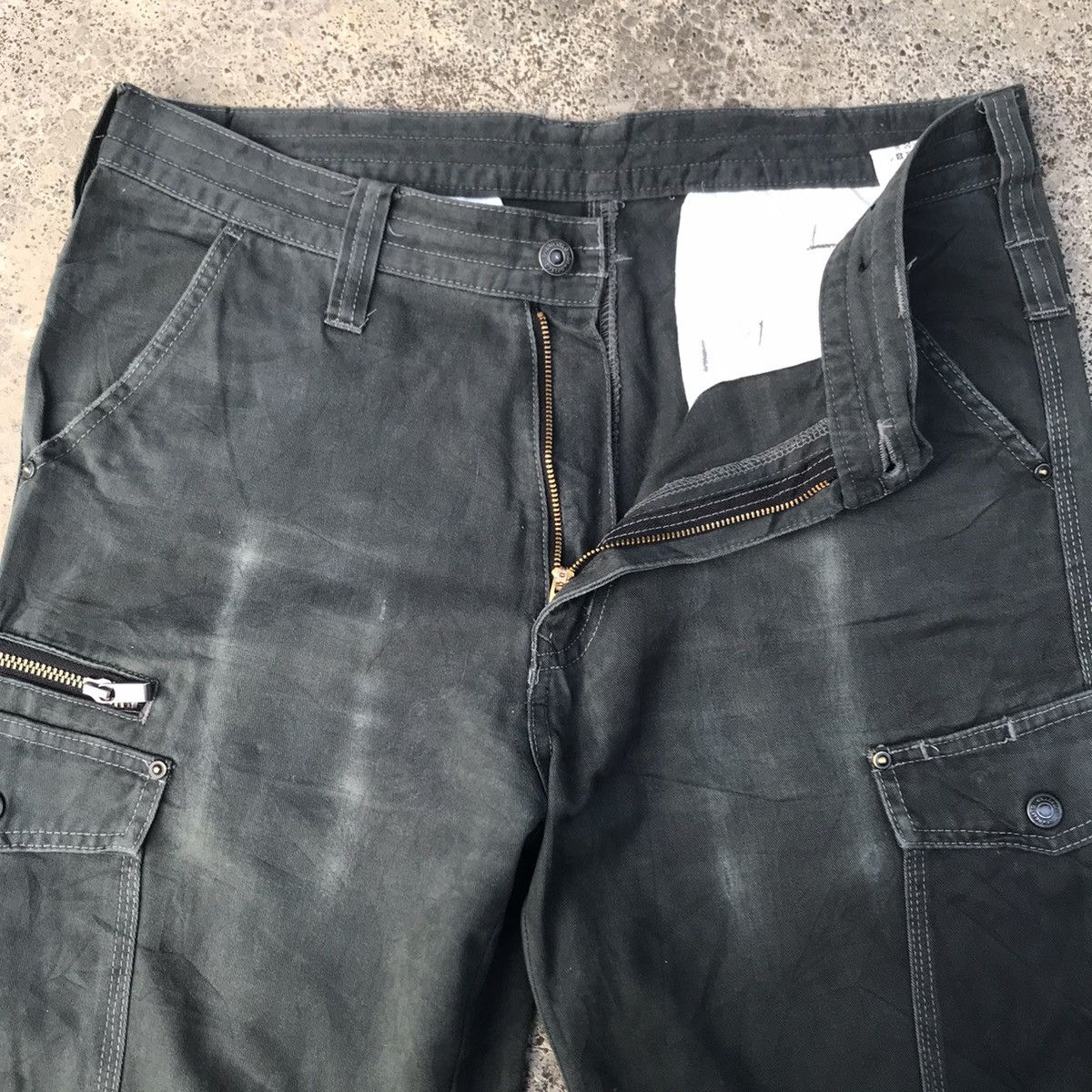 Japanese Brand Japanese Brand Faded Utility Tactical Cargo Pants Size US 33 - 8 Thumbnail