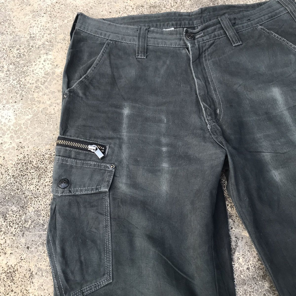 Japanese Brand Japanese Brand Faded Utility Tactical Cargo Pants Size US 33 - 6 Thumbnail