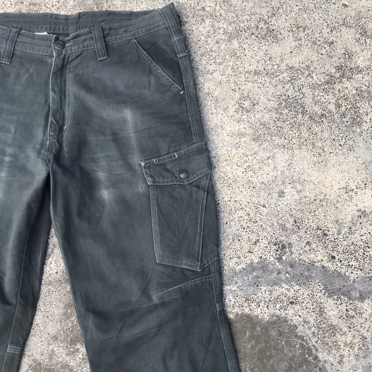 Japanese Brand Japanese Brand Faded Utility Tactical Cargo Pants Size US 33 - 5 Thumbnail