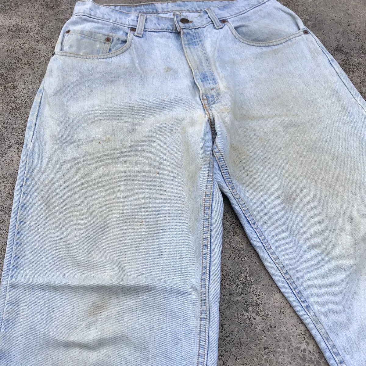 Levis Faded Levi’s 560 Denim Light Wash Dirty Pants