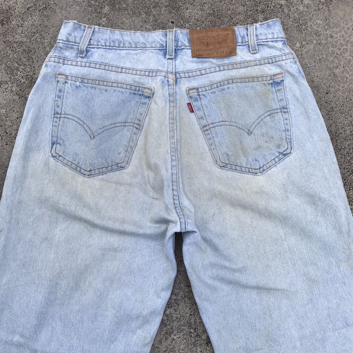 Levis Faded Levi’s 560 Denim Light Wash Dirty Pants