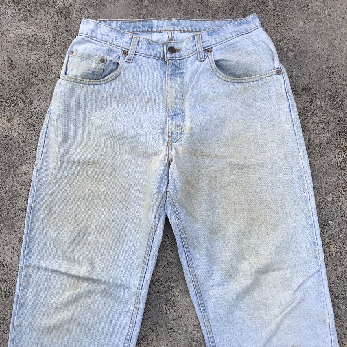 Levis Faded Levi’s 560 Denim Light Wash Dirty Pants
