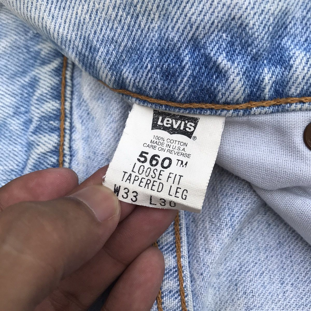 Levis Faded Levi’s 560 Denim Light Wash Dirty Pants