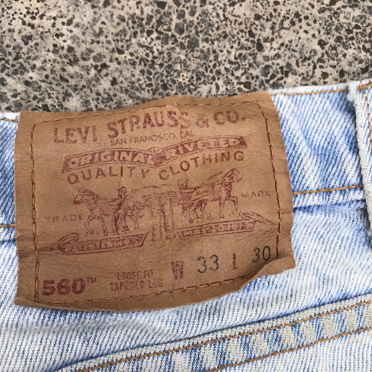 Levis Faded Levi’s 560 Denim Light Wash Dirty Pants