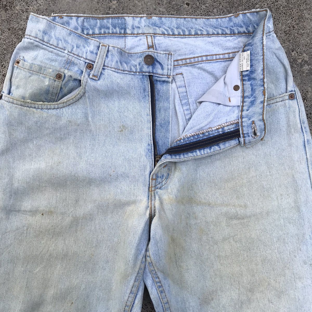 Levis Faded Levi’s 560 Denim Light Wash Dirty Pants
