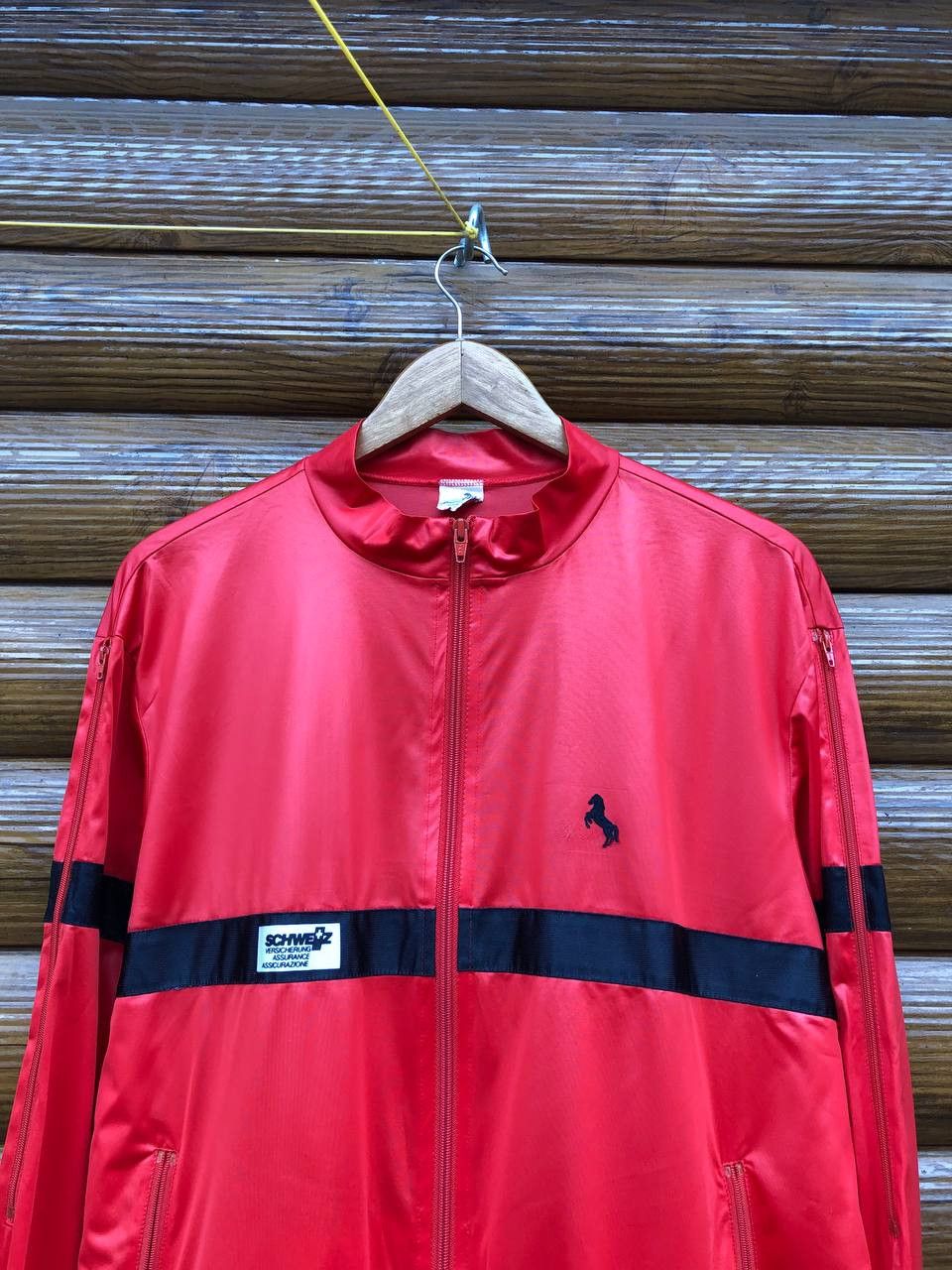Vintage Switzerland, Swiss, Blacky, vintage football track jacket Size US XL / EU 56 / 4 - 2 Thumbnail