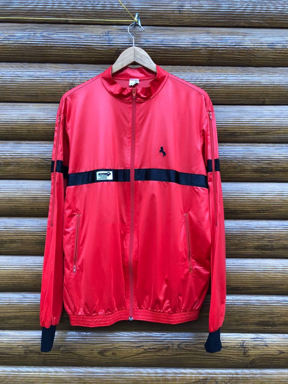 Vintage Switzerland, Swiss, Blacky, vintage football track jacket Size US XL / EU 56 / 4 - 1 Thumbnail