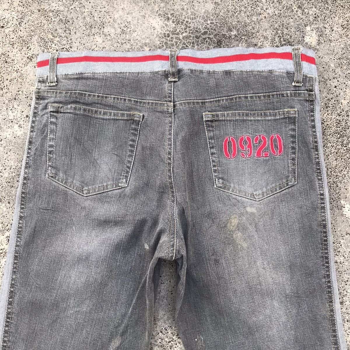 Japanese Brand Vintage Oririn Faded Dirty Wide Leg Denim Flare Jeans Pants Size US 30 / EU 46 - 15 Thumbnail