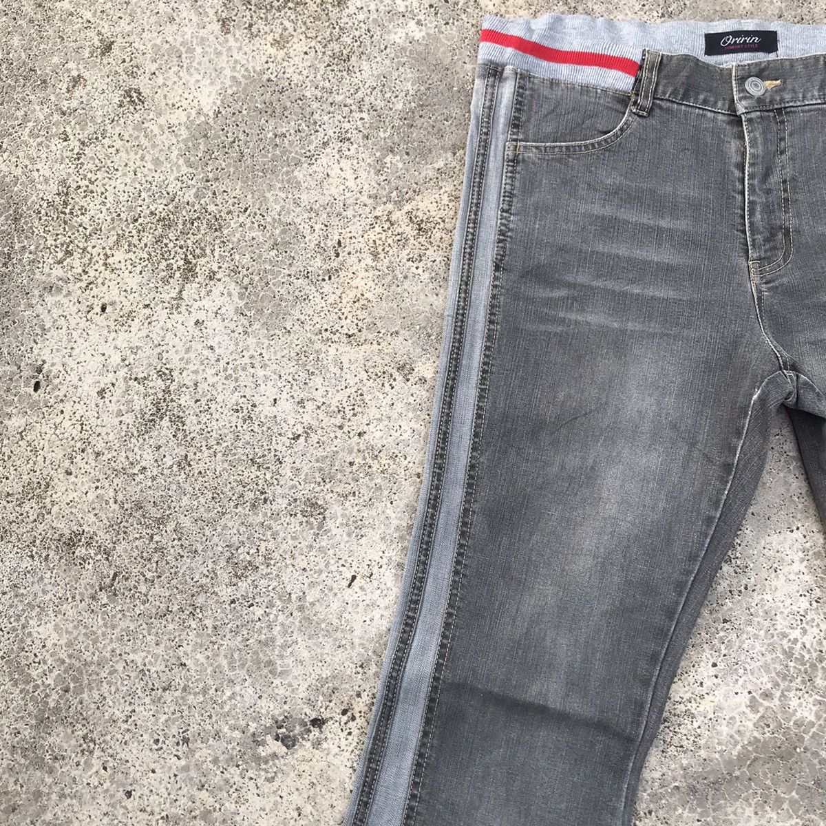 Japanese Brand Vintage Oririn Faded Dirty Wide Leg Denim Flare Jeans Pants Size US 30 / EU 46 - 4 Thumbnail