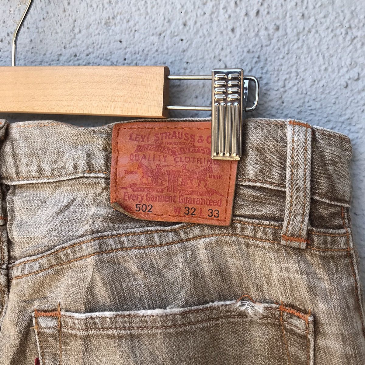 Levi's Vintage Levis 502 Classic Jeans Distressed Denim Pants Size US 32 / EU 48 - 15 Thumbnail