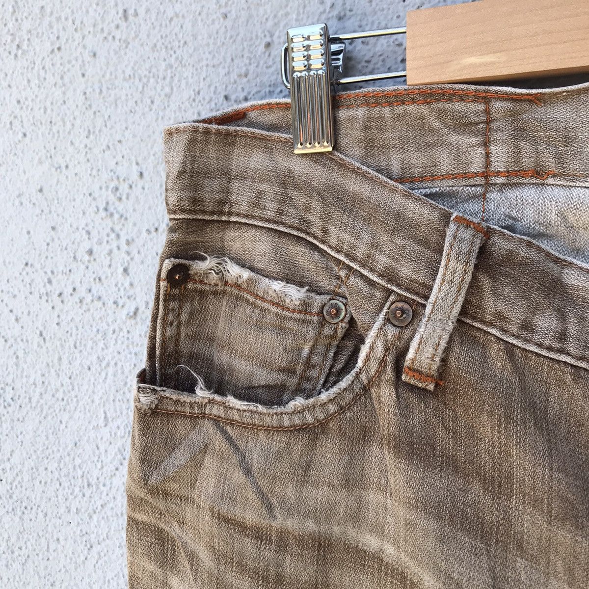 Levi's Vintage Levis 502 Classic Jeans Distressed Denim Pants Size US 32 / EU 48 - 9 Thumbnail