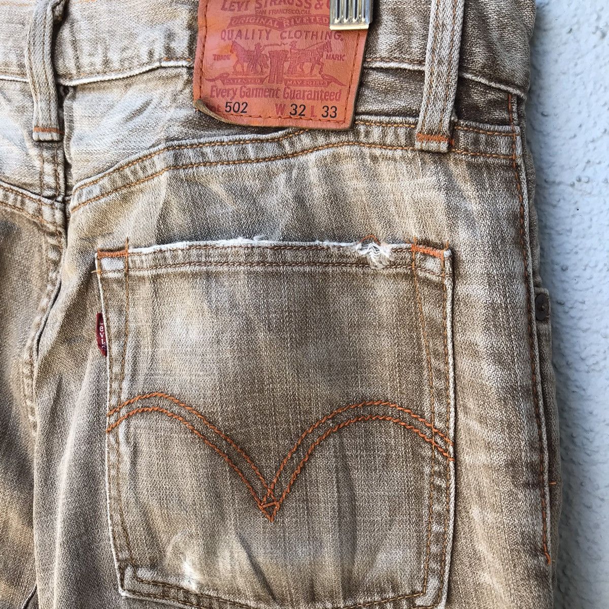 Levi's Vintage Levis 502 Classic Jeans Distressed Denim Pants Size US 32 / EU 48 - 17 Thumbnail