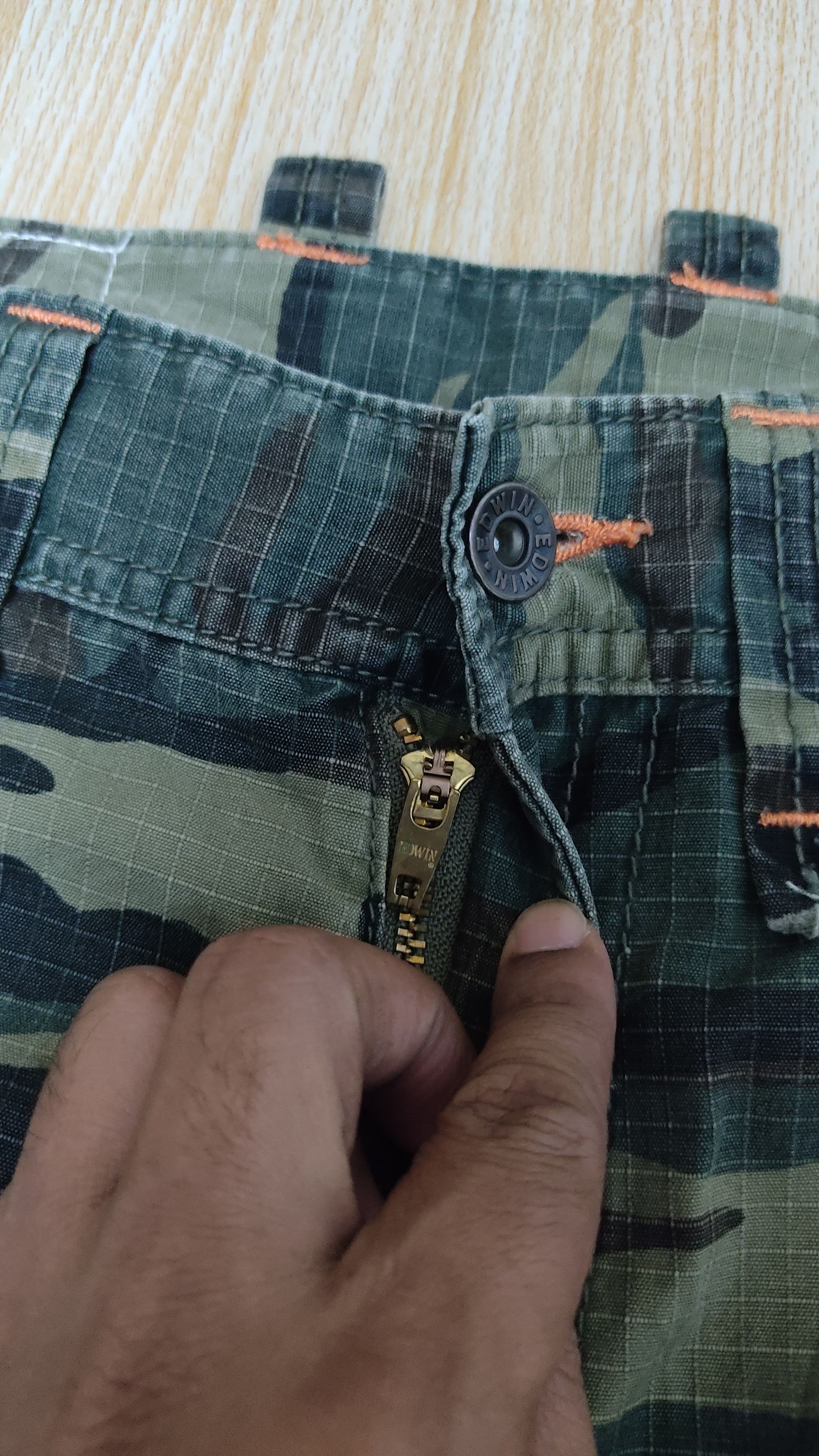 Edwin × Japanese Brand EDWIN CAMO CARGO PANTS Size US 30 / EU 46 - 3 Thumbnail
