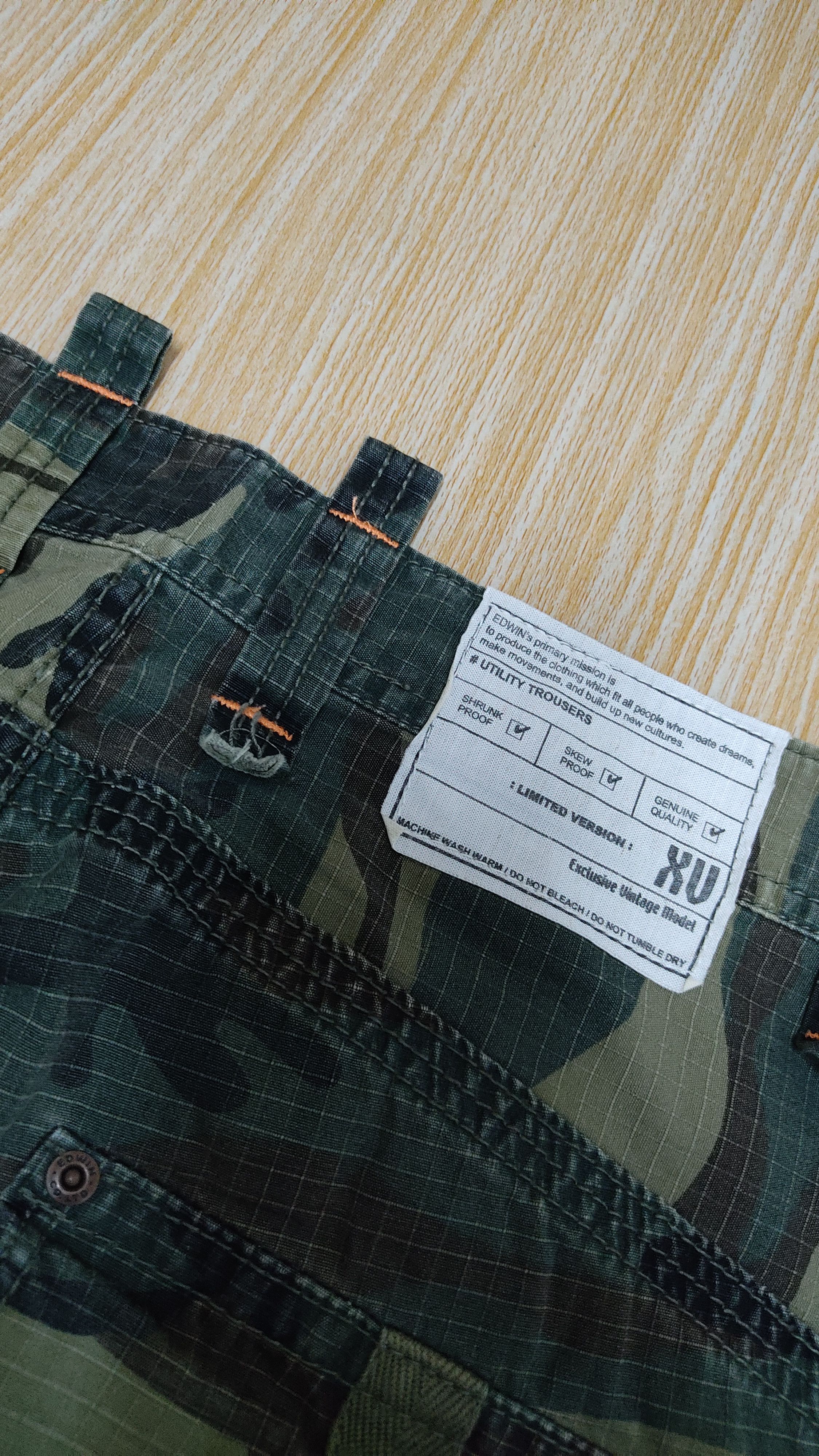 Edwin × Japanese Brand EDWIN CAMO CARGO PANTS Size US 30 / EU 46 - 4 Thumbnail