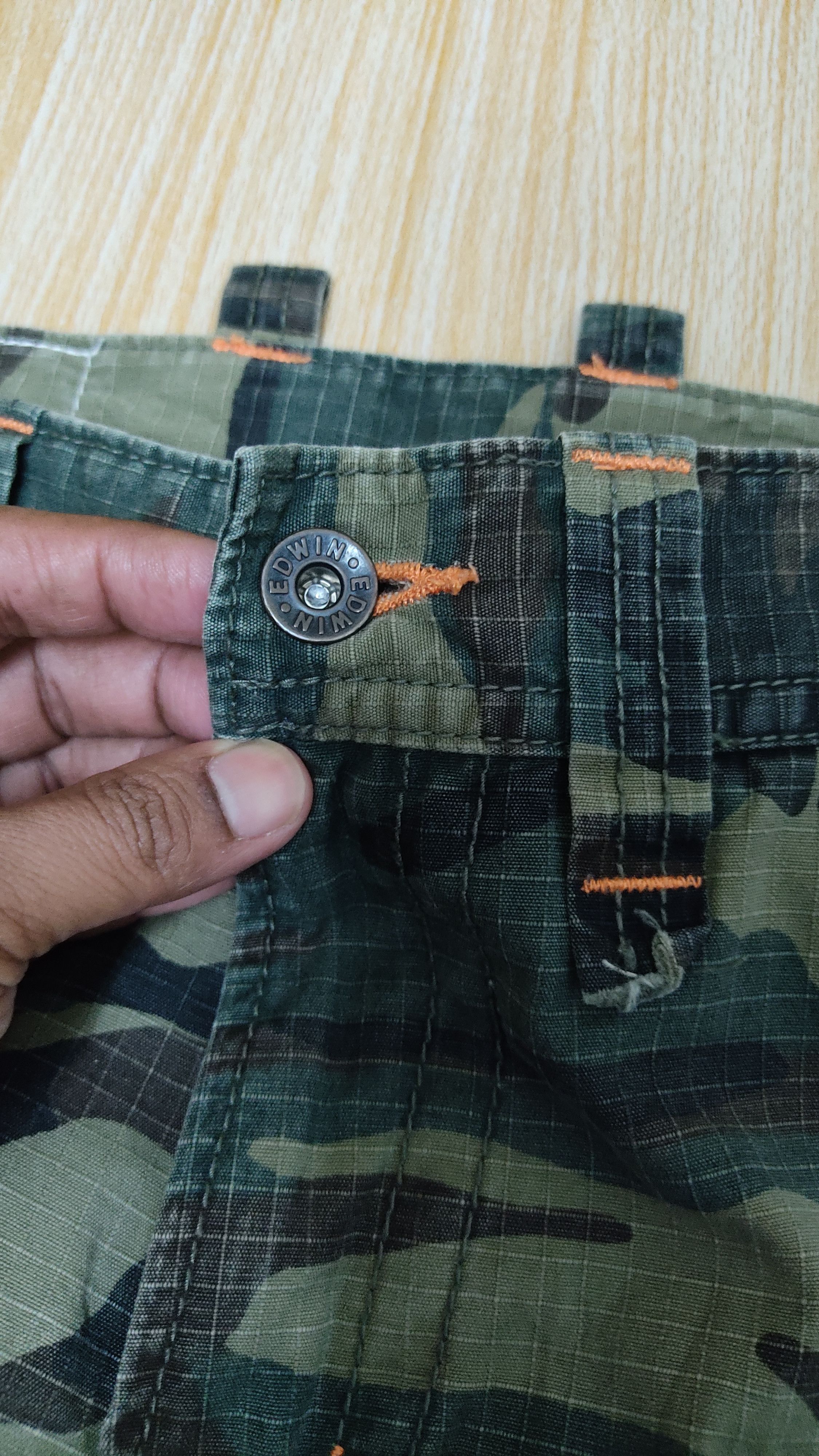 Edwin × Japanese Brand EDWIN CAMO CARGO PANTS Size US 30 / EU 46 - 2 Thumbnail