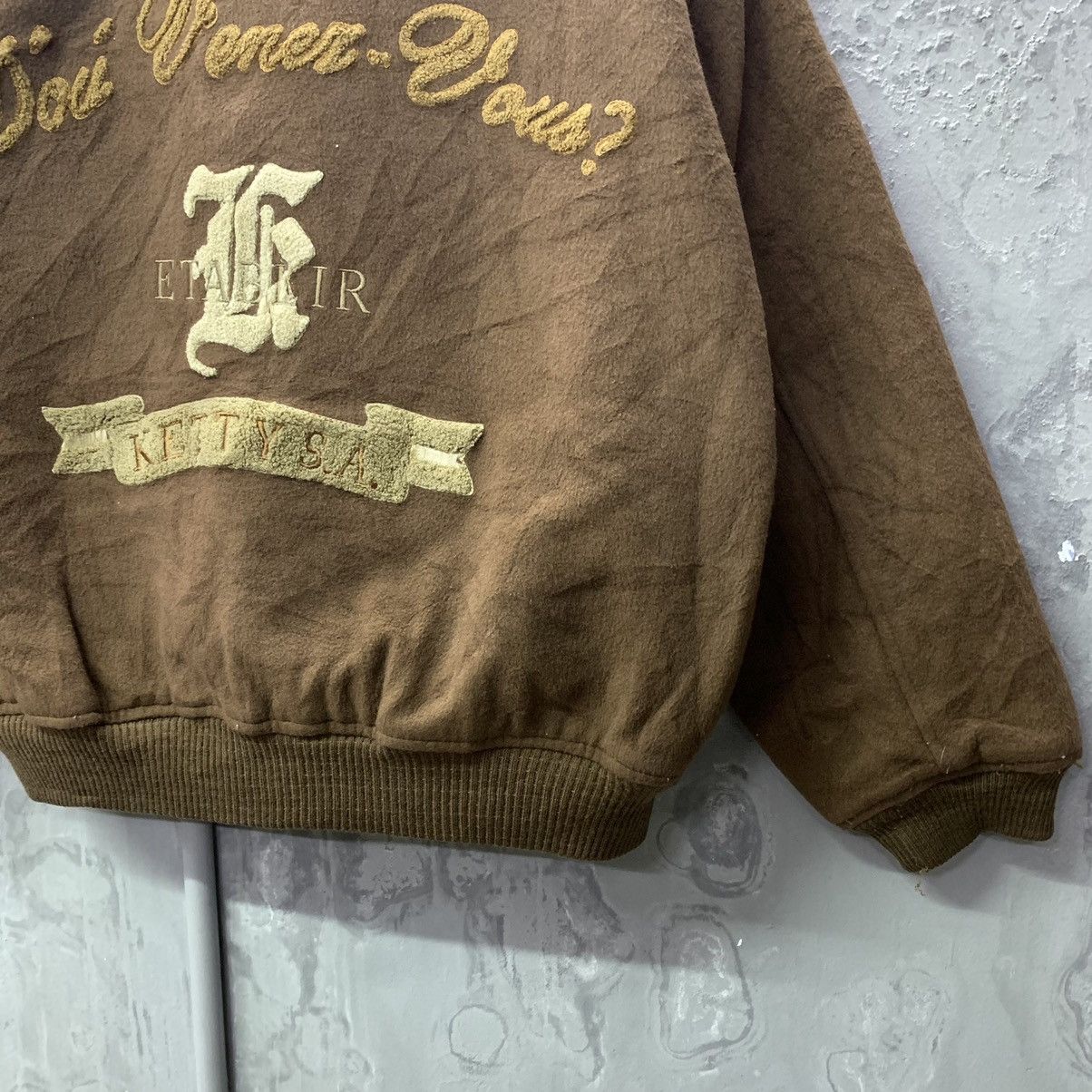 Japanese Brand × Vintage Vintage Ketty Sa Spell Out Varsity Jacket Size US L / EU 52-54 / 3 - 11 Thumbnail